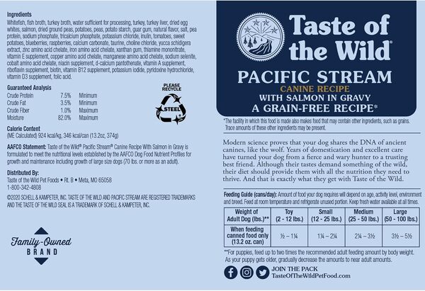 Taste of the Wild Canned Nourriture pour Chien