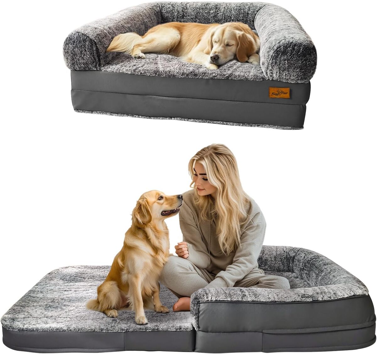 Test du lit géant BingoPaw pour chien et humain