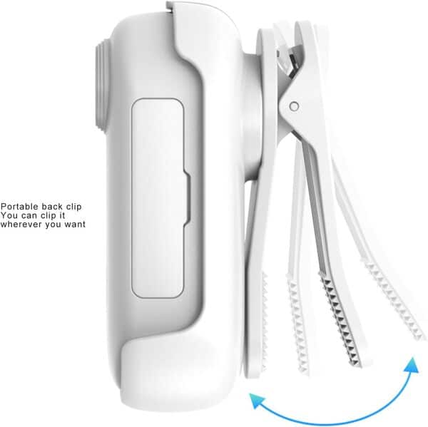 Topiky Caméra à Collier pour Chat 4K avec Cordon Magnétique, Mini Caméra d'action pour Enregistrements Vidéo, Caméra Casque Portable pour la Plongée, la Pêche, Le Cyclisme, la (White)