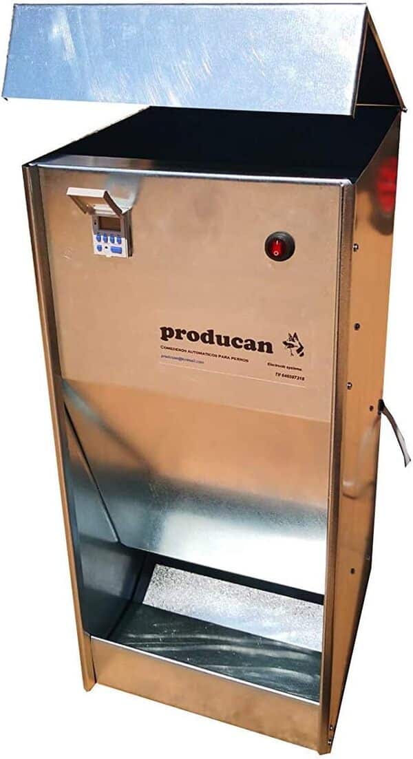 Mangeoire pour Chien Professionnelle programmable Automatique Modèle P1 avec Une capacité de 40 litres. valable pour l'extérieur.