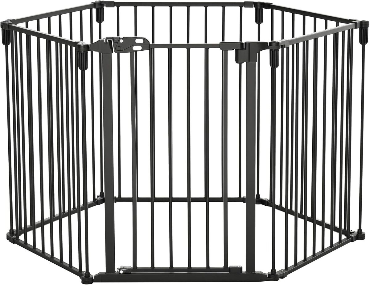 Test de la barrière de sécurité PawHut 6 panneaux modulables