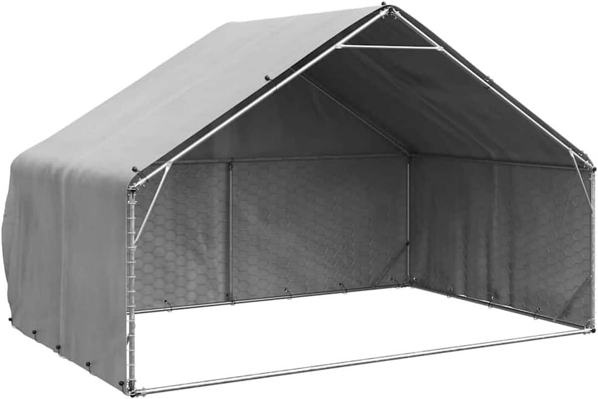 Test du chenil d'extérieur vidaXL 3x2x1, 9 m en acier galvanisé