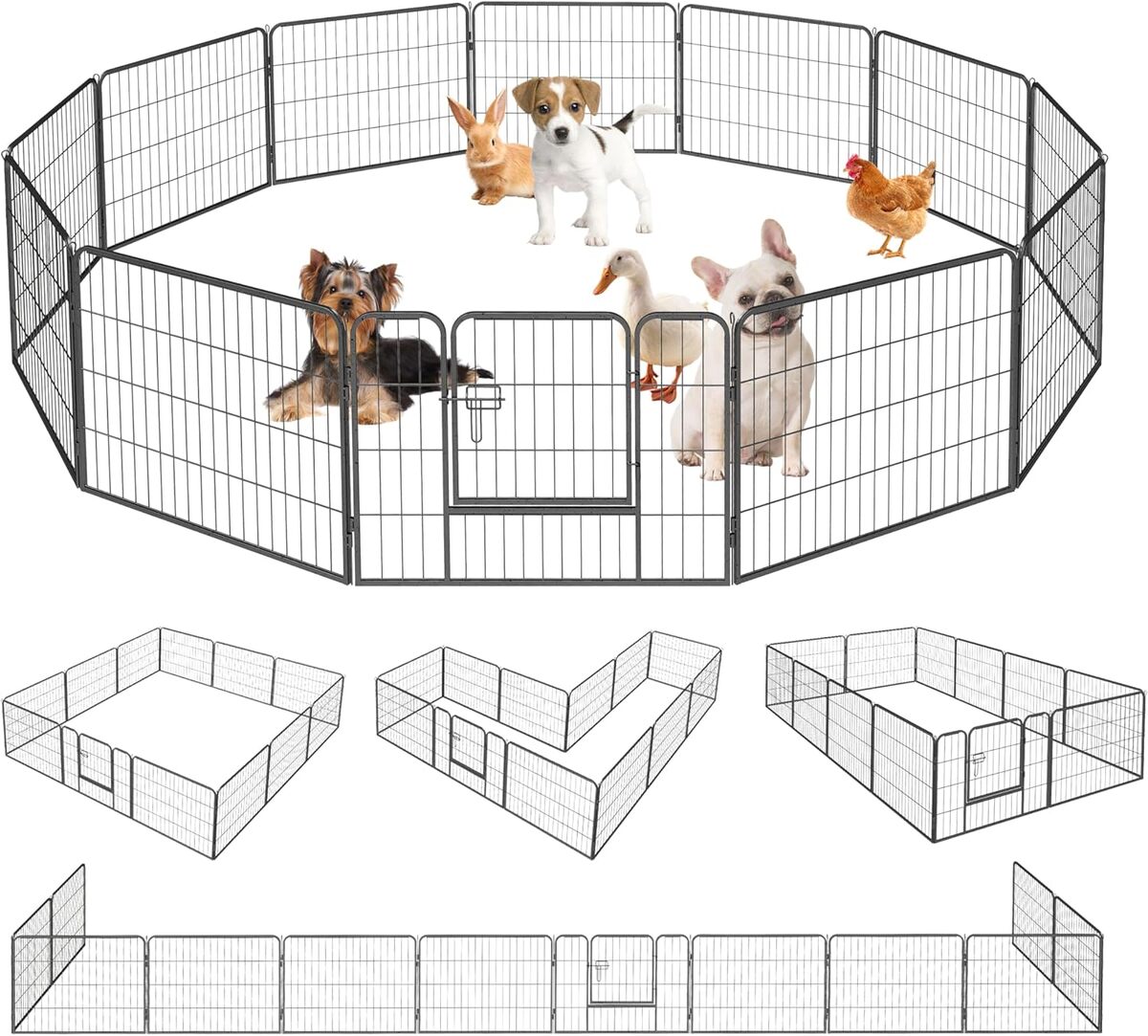 Test du parc pour chien Qianruida : enclos pliable 12 panneaux