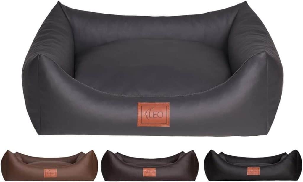 Test Leo4dog : canapé lit pour chien en cuir artificiel