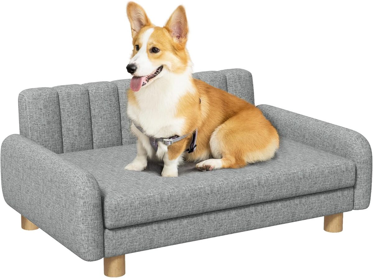 Test : canapé pour chien PawHut modèle gris avec coussin doux
