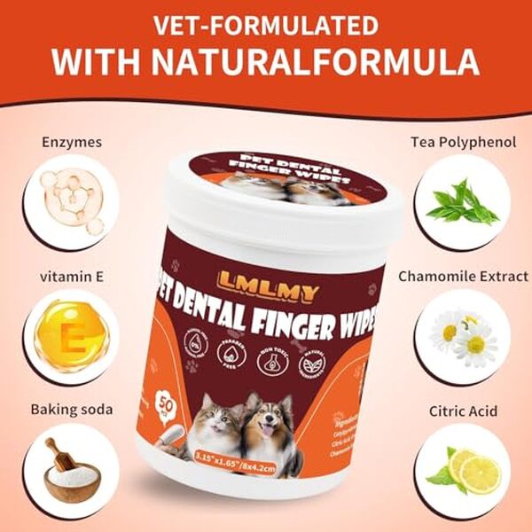 Découvrez l'efficacité du kit de soins dentaires LMLMY pour vos animaux avec ses 50 pièces pratiques et indispensables pour une hygiène bucco-dentaire optimale.