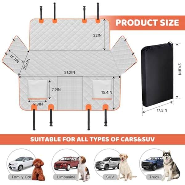 Découvrez notre test détaillé de la housse hamac pour chiens H HOH-Tech : confort, sécurité et durabilité pour vos compagnons à quatre pattes.