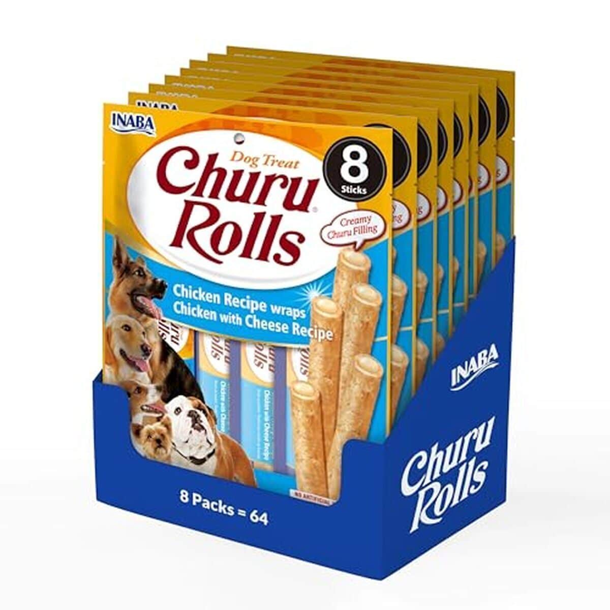 Test Churu Rolls Inaba : friandises poulet fromage pour chien