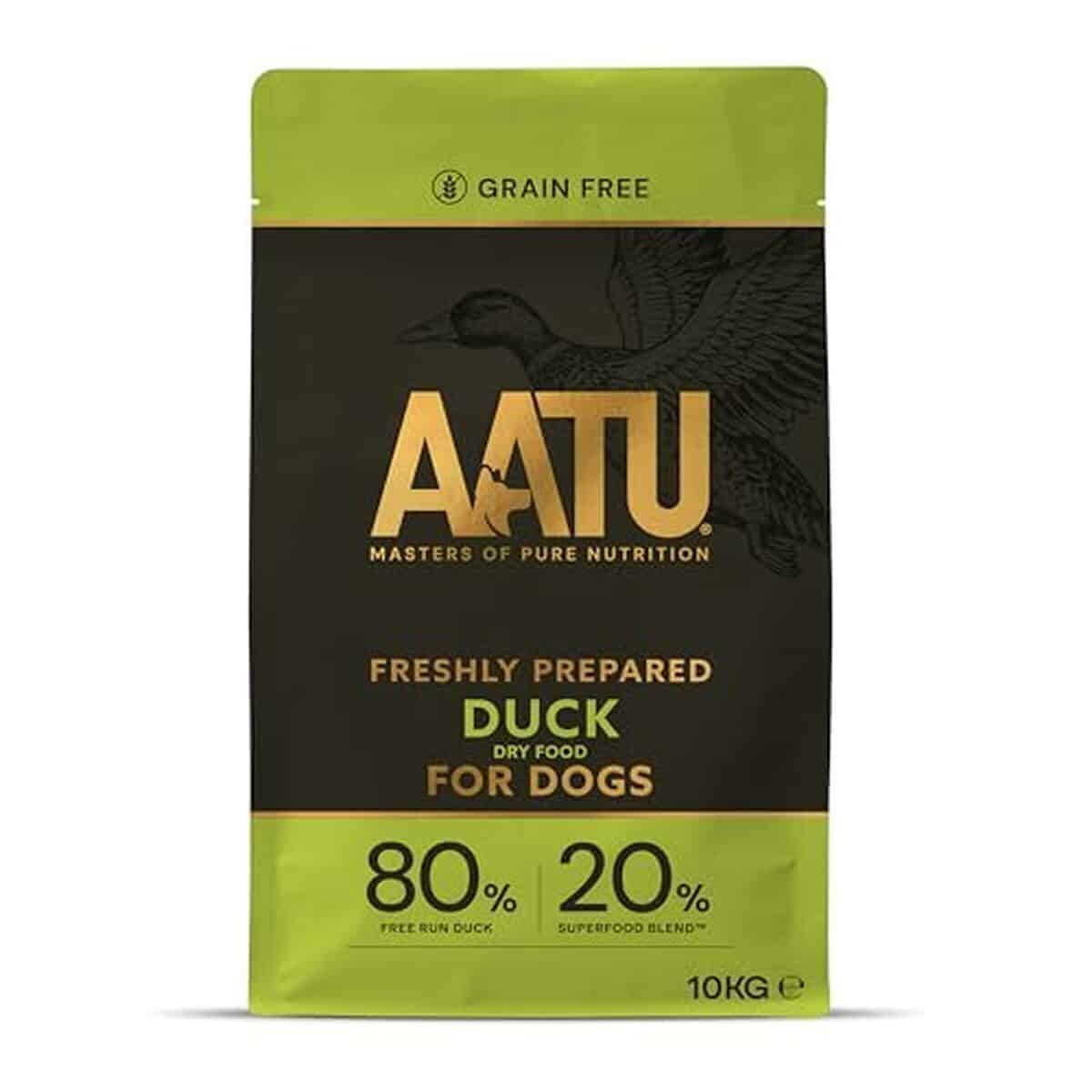 Test croquettes AATU 80/20 pour chiens : sans céréales, canard et protéines