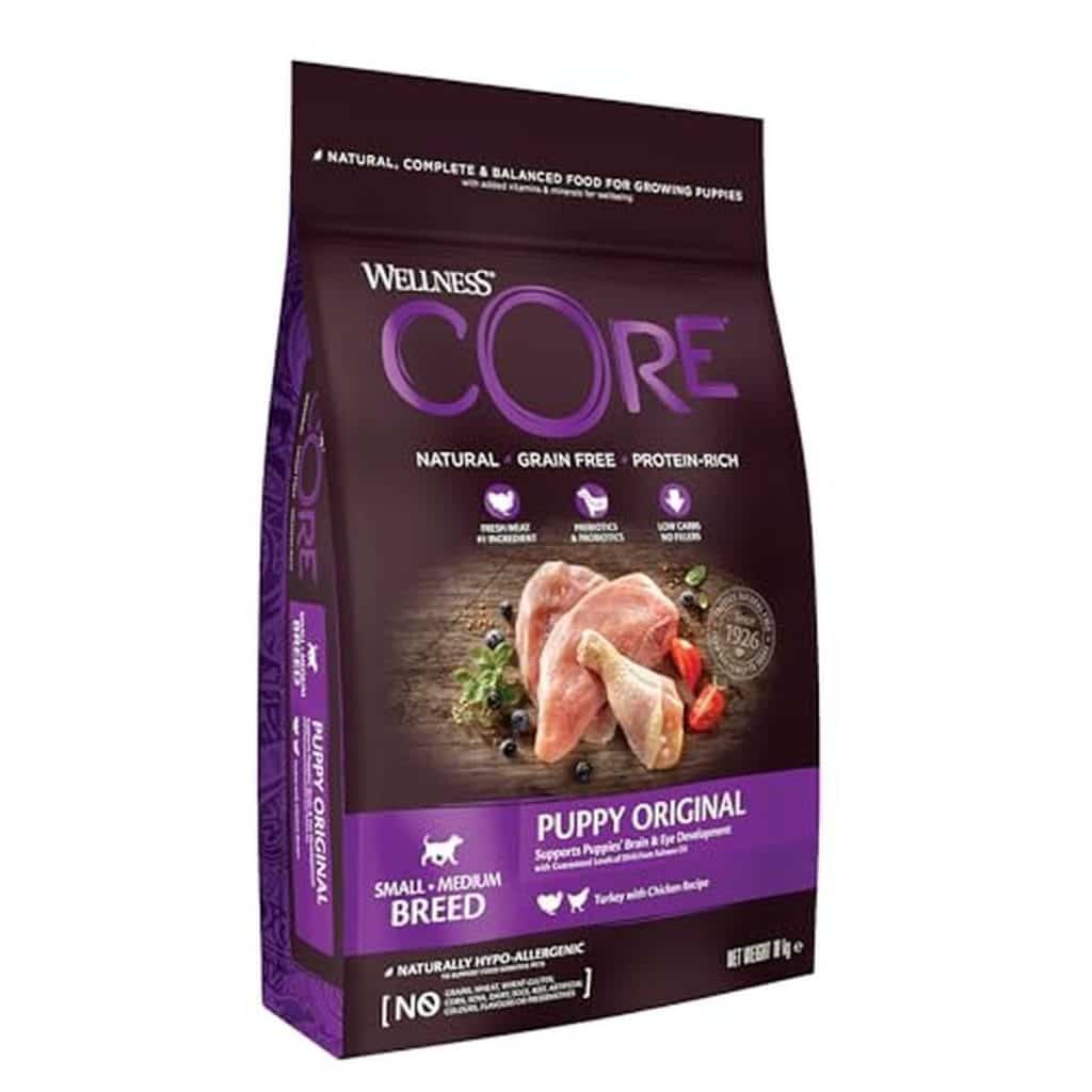Test : croquettes Wellness CORE pour chiot de petite et moyenne taille
