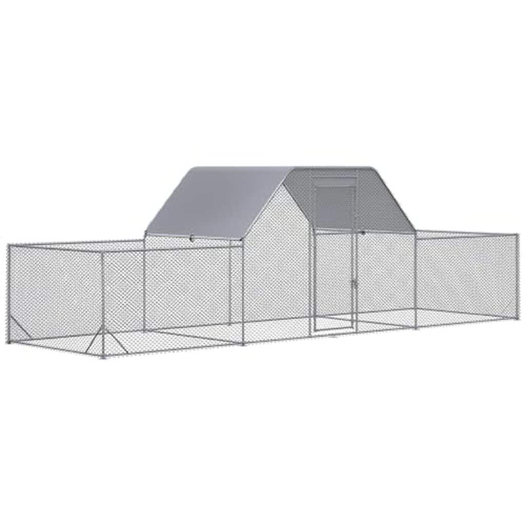 Test : enclos poulailler extérieur PawHut 12, 5 m² acier galvanisé