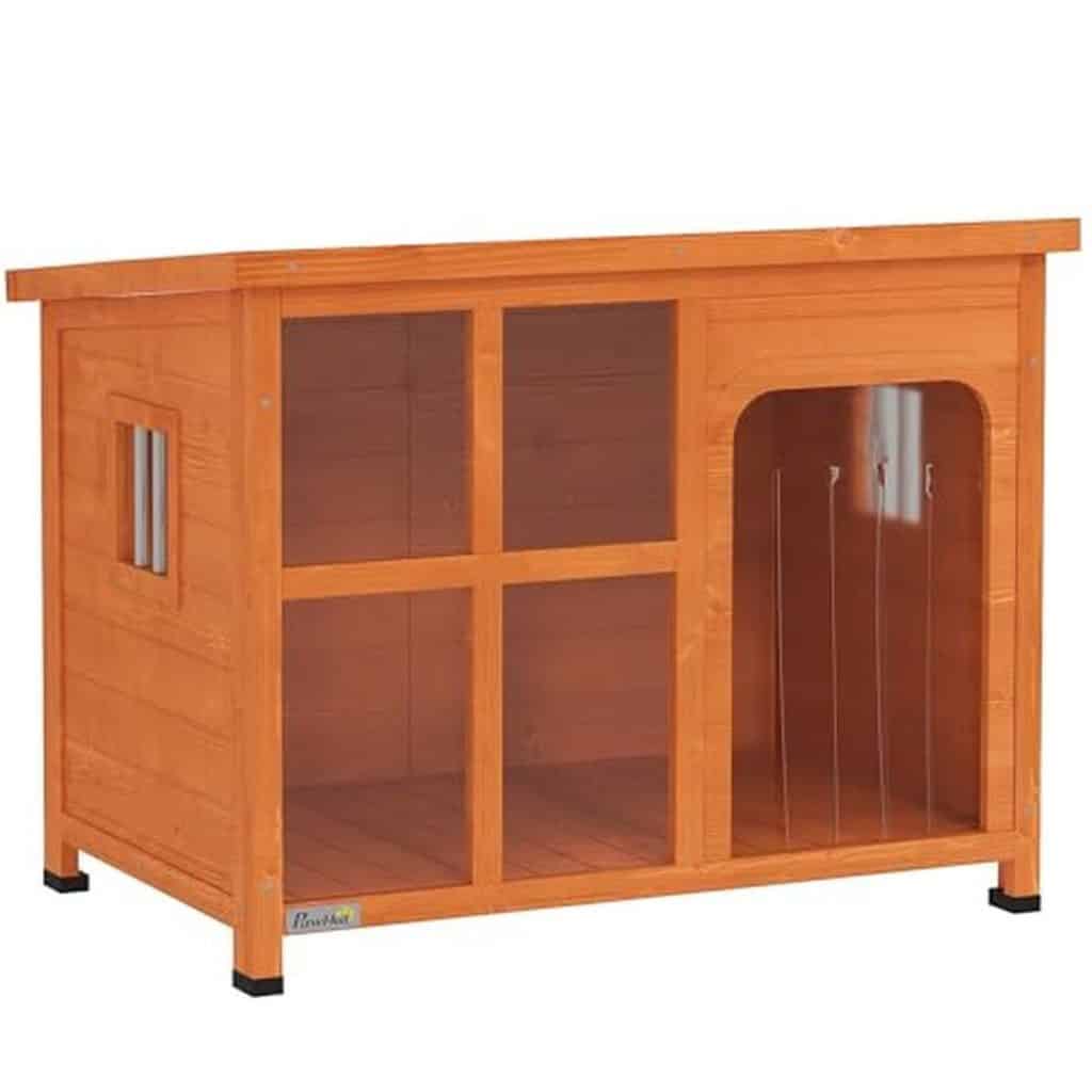 Test : niche extérieure PawHut avec toit rabattable et base amovible