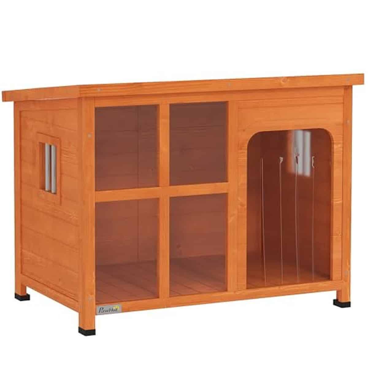 Test : niche extérieure PawHut avec toit rabattable et base amovible