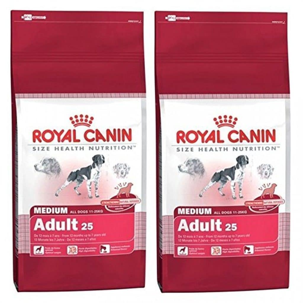 Test : royal Canin Medium Adulte 25 Nourriture pour chien 2 x 15 kg