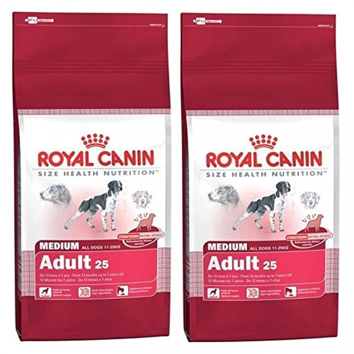 Test : royal Canin Medium Adulte 25 Nourriture pour chien 2 x 15 kg