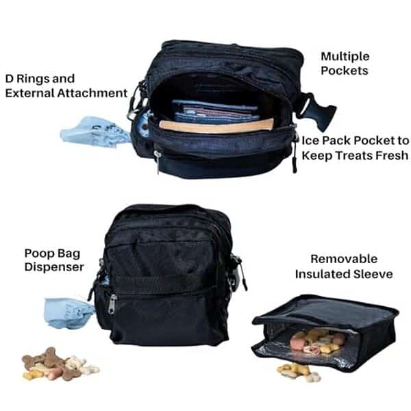 Découvrez notre avis complet sur le sac à friandises akraCreations noir pour chien : qualité, praticité et prix analysés en détail. 