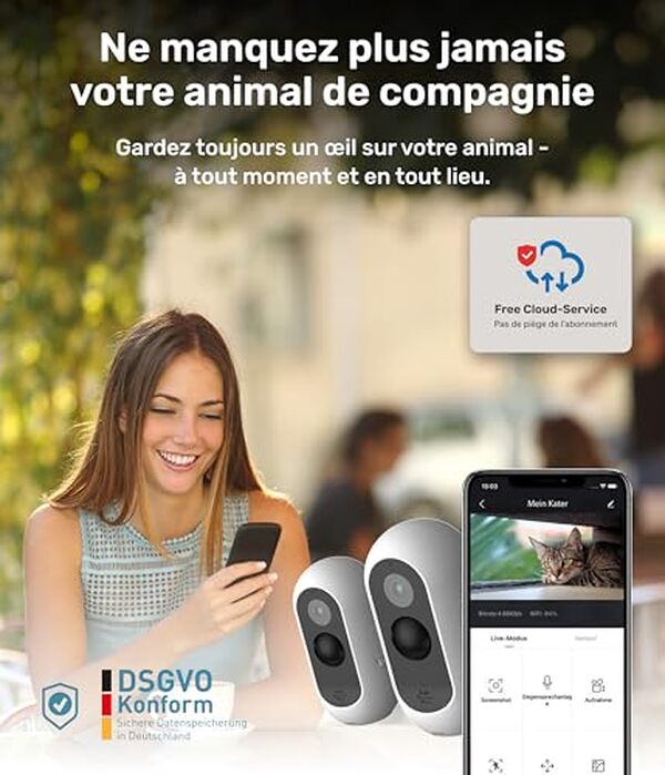 Découvrez notre test du lot de 2 caméras PetTec Cam Free pour surveiller vos animaux. Avis, caractéristiques et performances des caméras sans fil. 