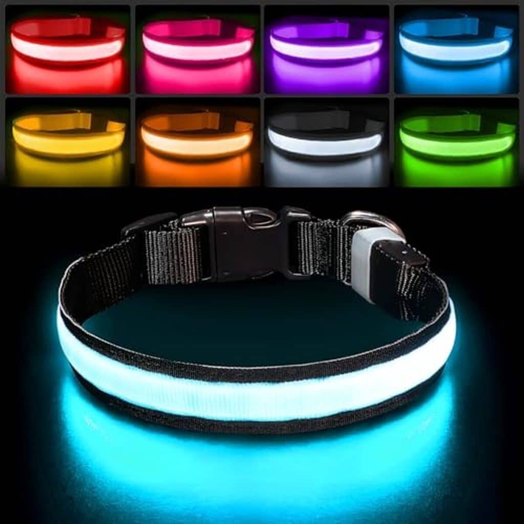 Avis sur le collier lumineux PcEoTllar : design led et étanchéité pour chiens