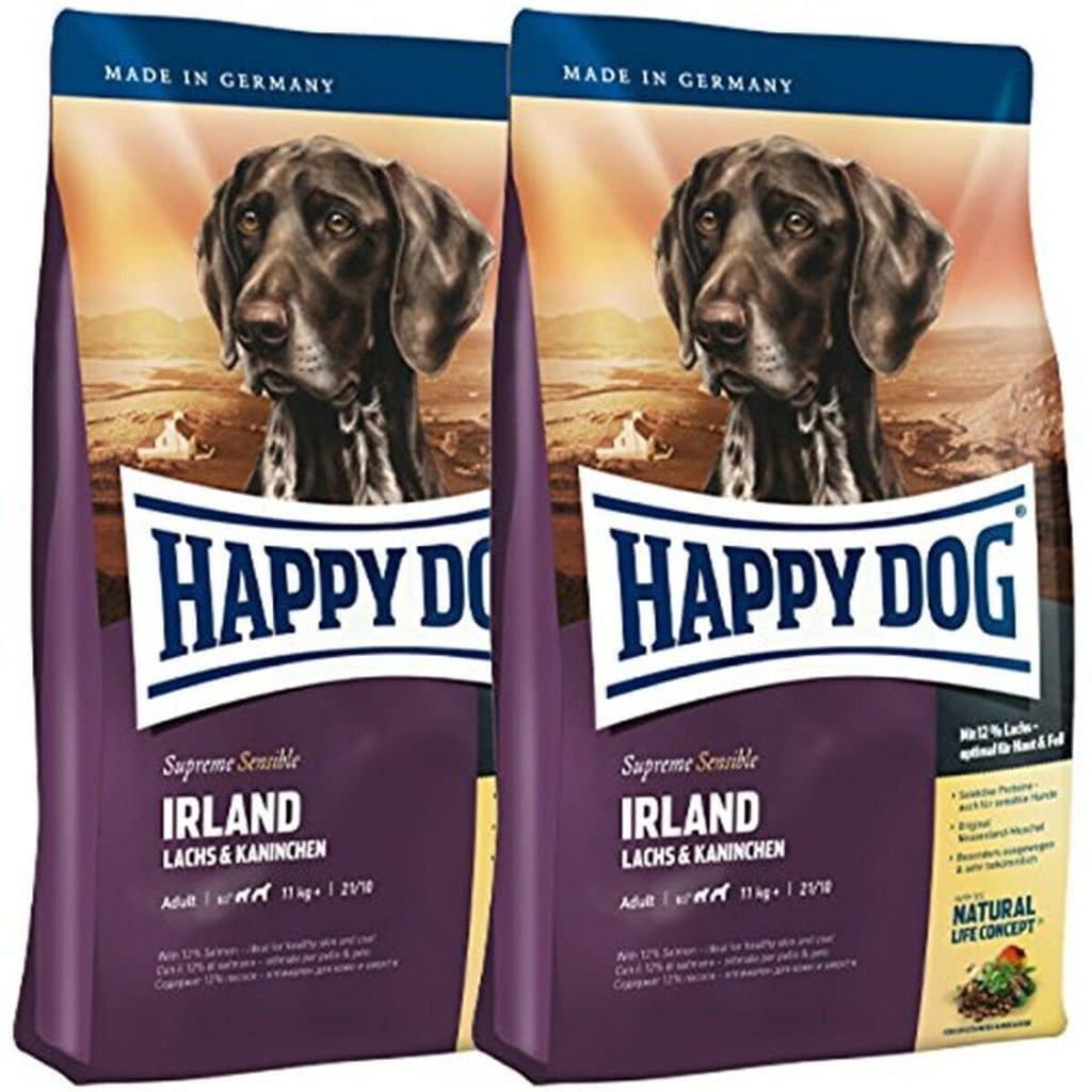 Test de la nourriture happy dog supreme sensible irlande