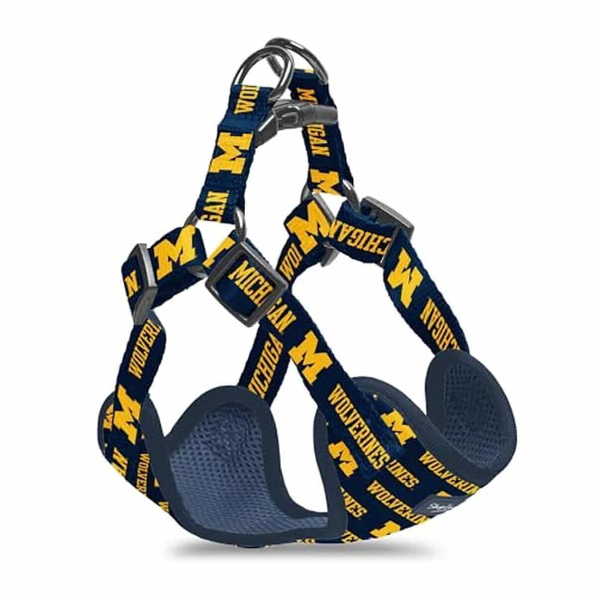 Test du harnais pour chien Michigan Wolverines taille L : réglable et robuste