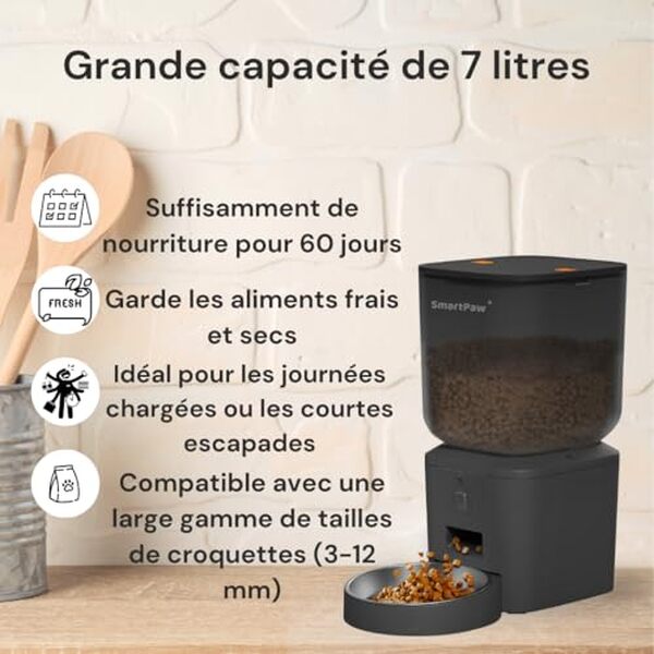 Découvrez notre test complet du SmartPaw : le distributeur de croquettes connecté pour chat avec caméra HD et contrôle WiFi pour surveiller votre animal à distance. 