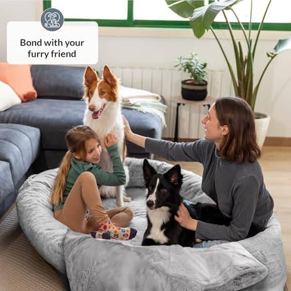 Découvrez notre test complet du human dog bed : un lit innovant conçu pour le confort ultime de toute la famille, humains et animaux inclus. Qualité, design et bien-être garantis. 