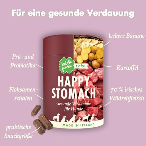Découvrez notre test des friandises digestives irish pure happy stomach pour chiens : efficacité, composition et avis des propriétaires sur ces gourmandises santé.