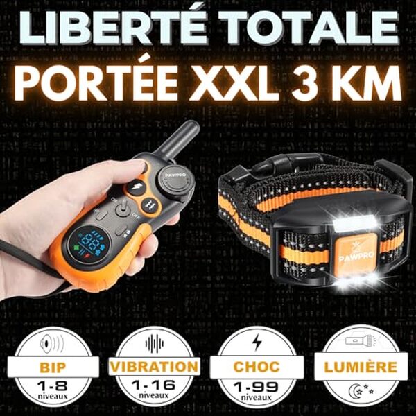 Découvrez notre test complet du collier de dressage pawpro 3km. Étanchéité, portée, performance : tous les détails pour bien choisir votre collier de dressage pour chien. 