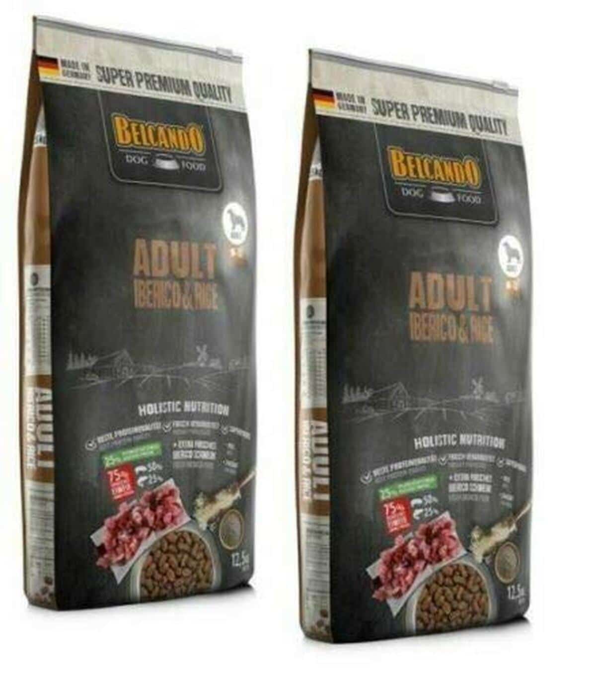 Test de la nourriture pour chien Belcando adult Iberico & rice 2 x 12, 5 kg