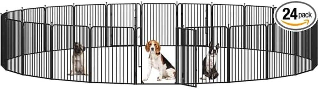 Test : enclos pour chiot Yaheetech 80 cm 24 panneaux