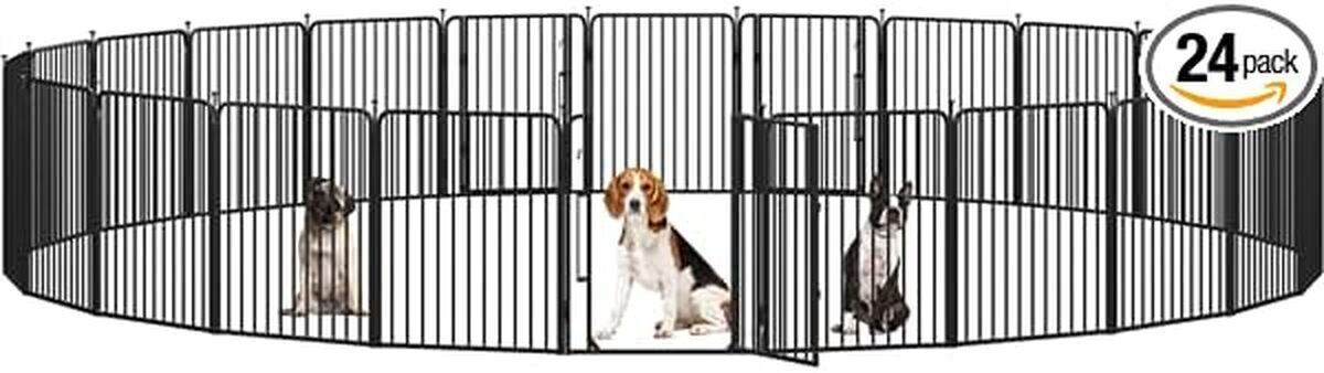 Test : enclos pour chiot Yaheetech 80 cm 24 panneaux
