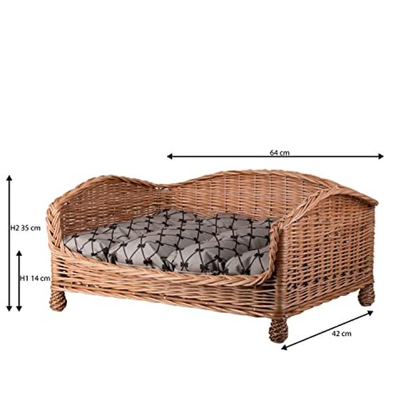Découvrez le panier pour chien en osier e-wicker24 : confort premium, design raffiné et matériaux naturels de qualité pour le bien-être de votre animal.