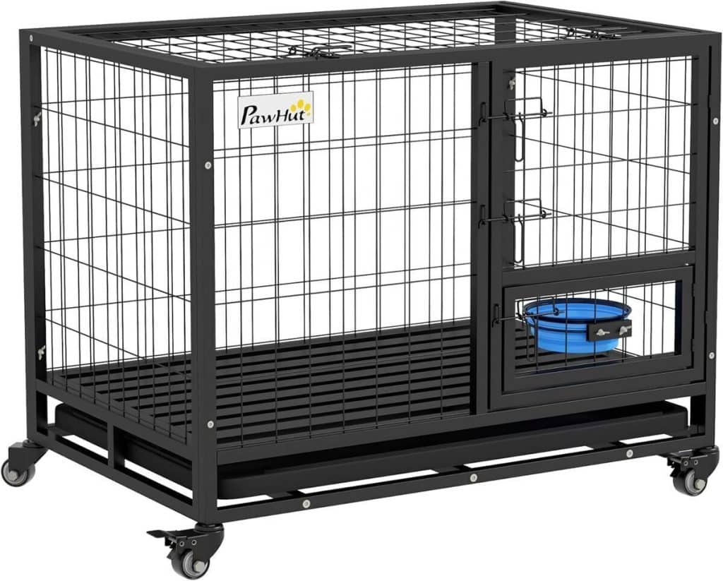 Test de la cage transport PawHut avec roulettes et porte verrouillable