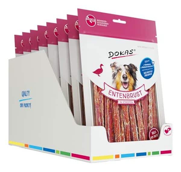 Découvrez notre test détaillé du snack Dokas au filet de canard pour chien : qualité, composition et avis des propriétaires canins.