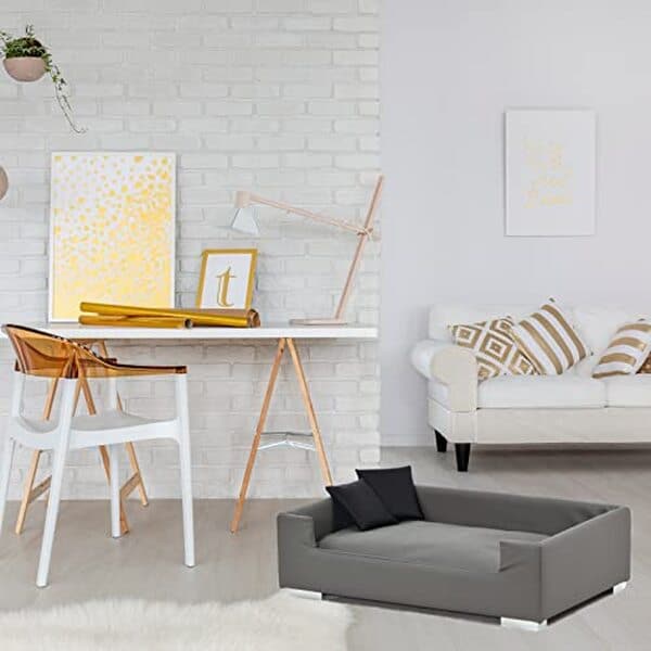 Découvrez le canapé pour chien Animal-design en cuir synthétique : un mobilier élégant alliant confort premium, durabilité et style pour votre animal de compagnie. 