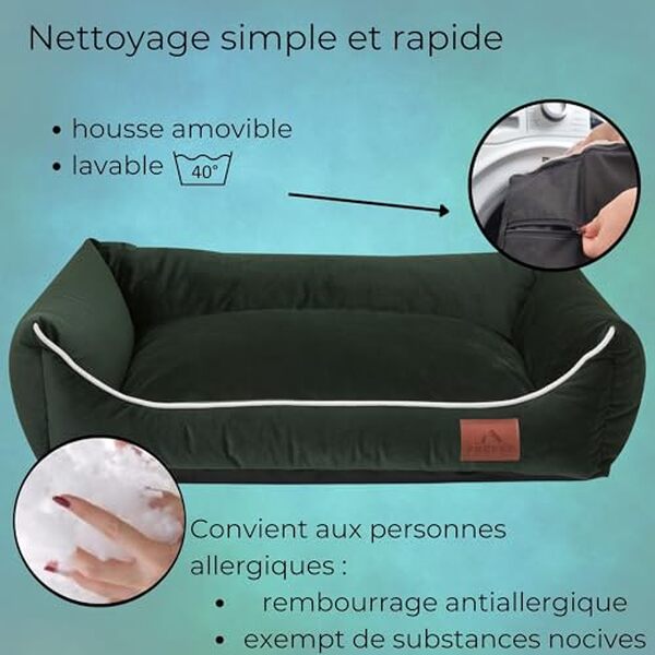 Découvrez notre test complet du panier chien Fuufee déhoussable et lavable 120 x 90 cm : confort, qualité et praticité pour votre animal.