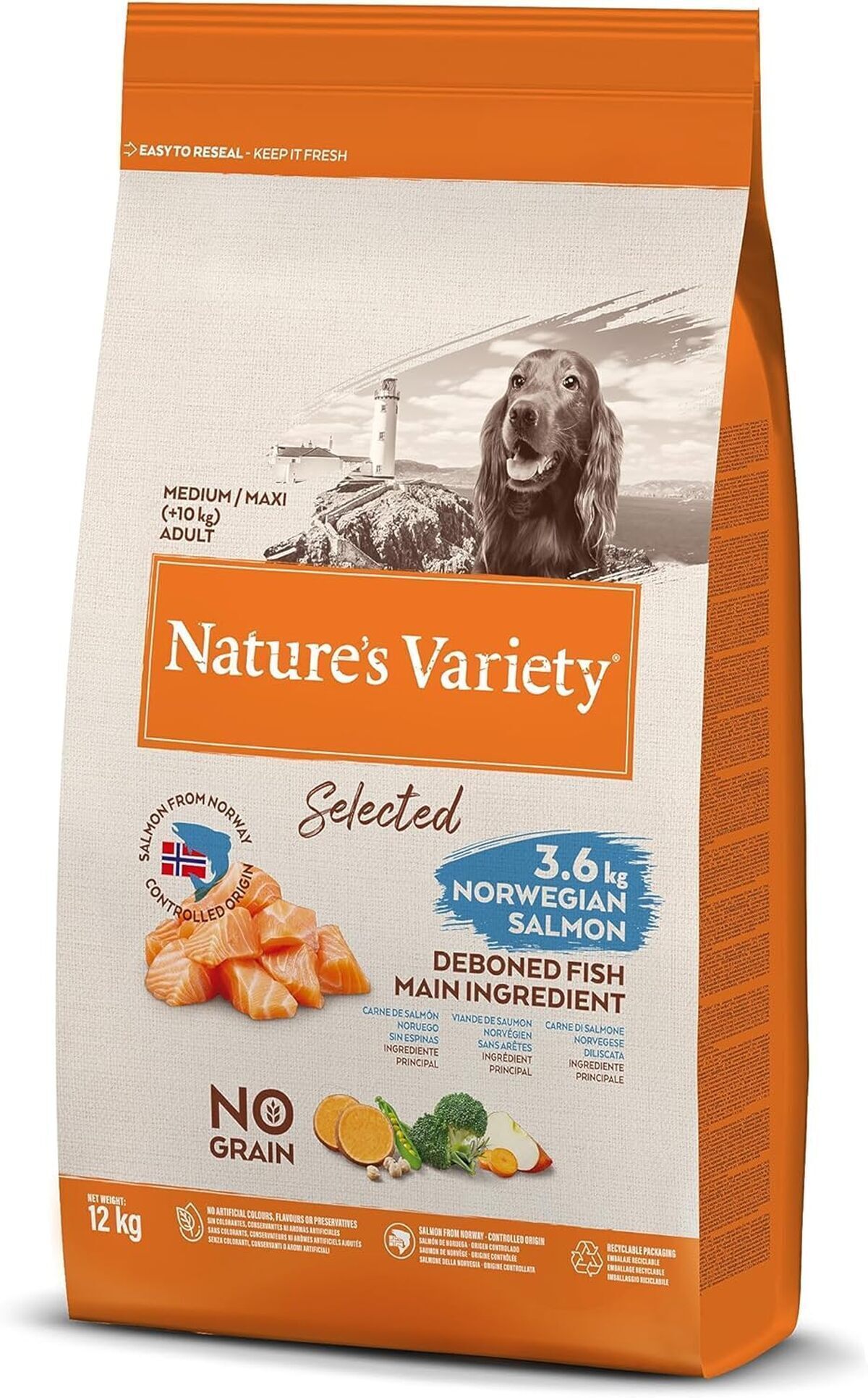 Test des croquettes sans céréales Nature's Variety au saumon