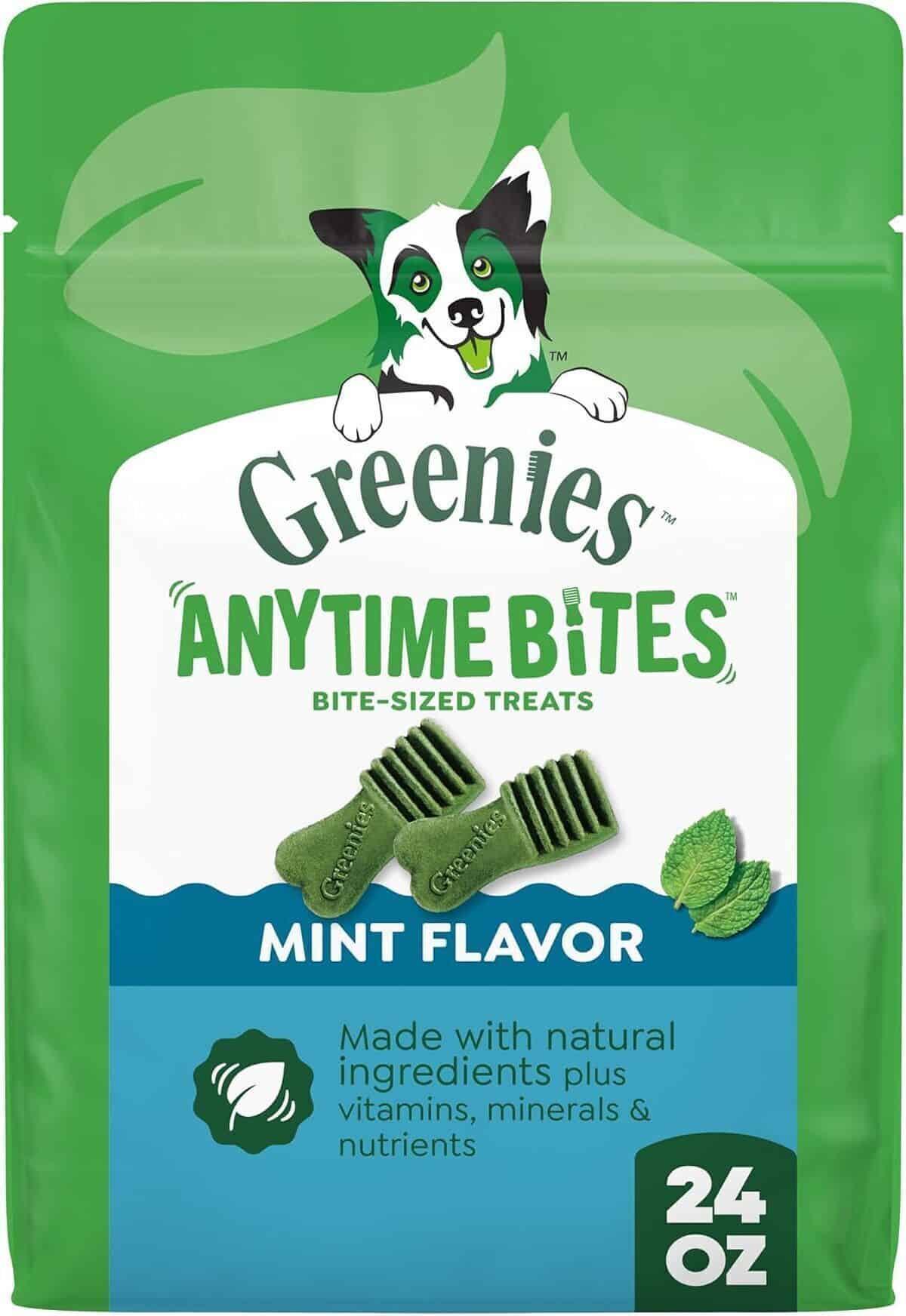 Test : friandises Greenies Anytime saveur menthe