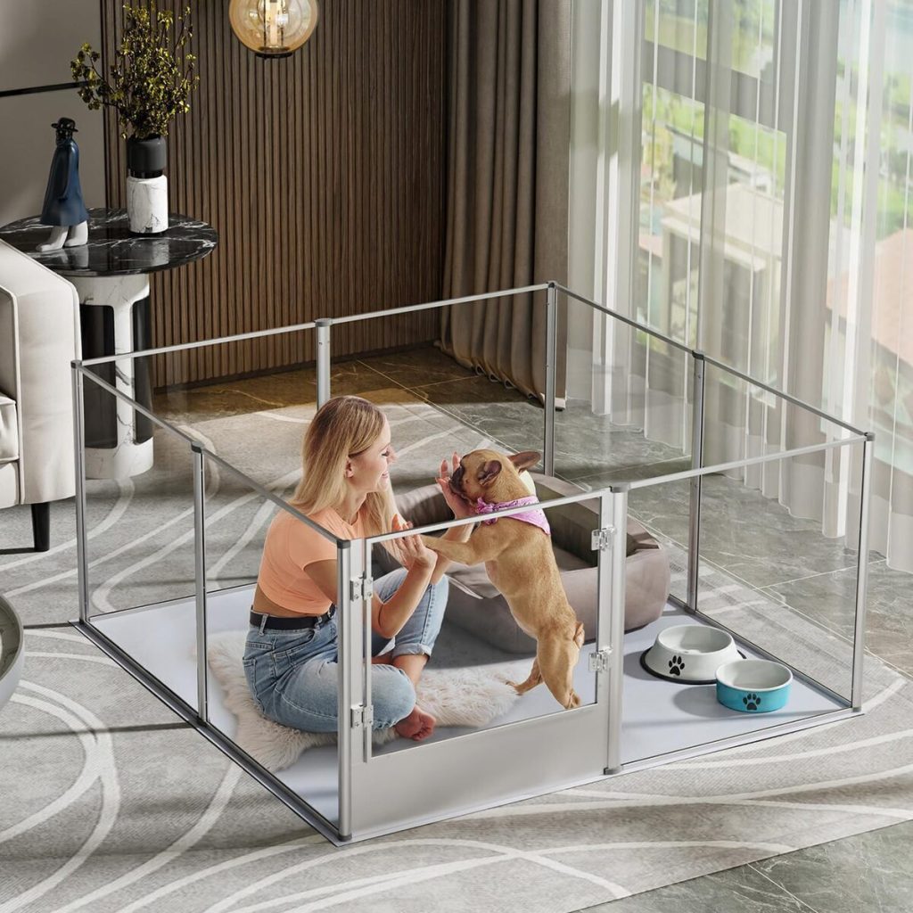 Test : parc enclos XXL pour chiens en acrylique