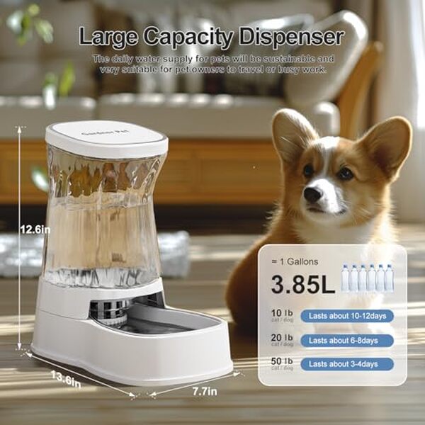 Découvrez notre test du distributeur d'eau Gardner Pet 3.85L, sans BPA et automatique. Avis, caractéristiques et performances de ce fontaine pour animaux. 