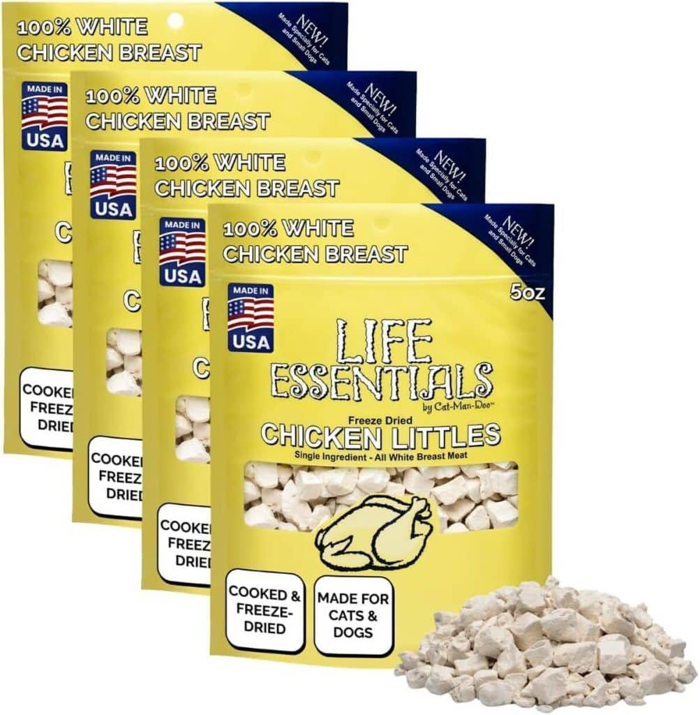 Test du gel vie poulet séché Cat-Man-Doo Essentials Littles 4pk