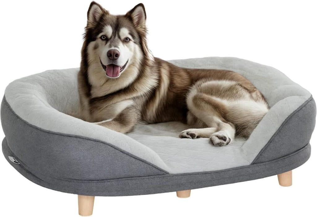 Avis : canapé pour chien PawHut avec housse lavable gris