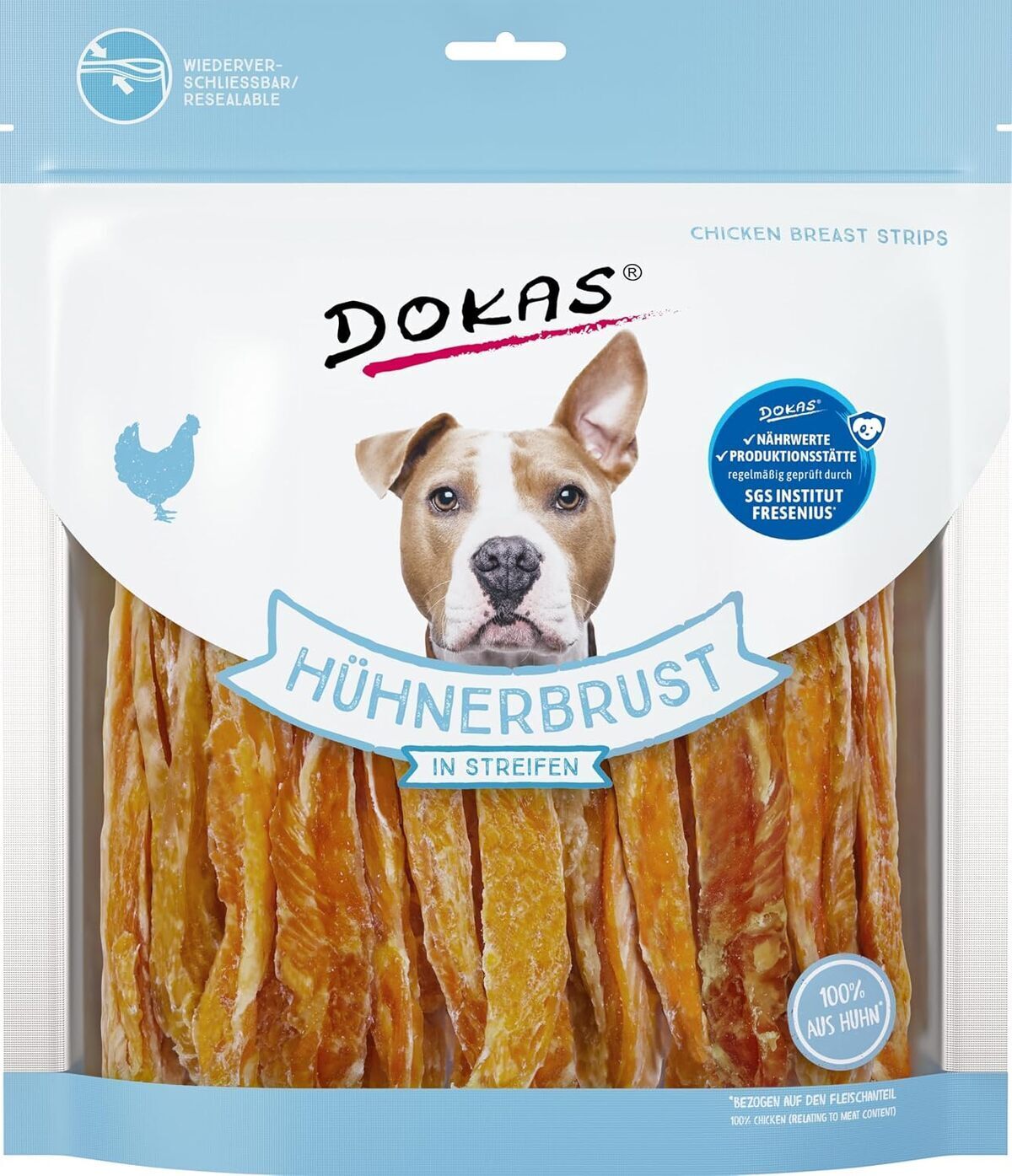 Test du Dokas Dog : poulet séché en bandes pour chiens