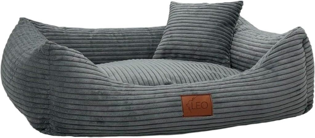 Test du lit pour chien Leo4dog en velours côtelé XXL 130x100