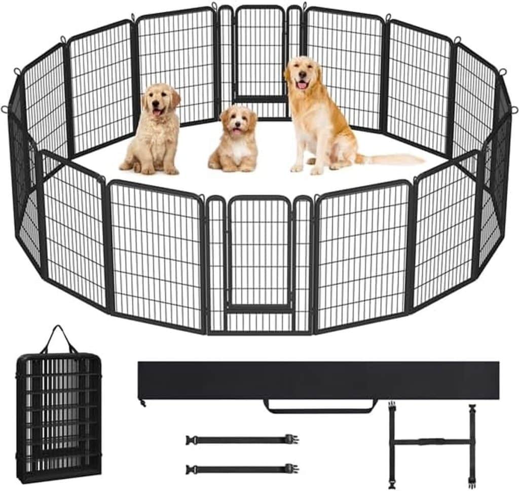 Test du parc pour chien 16 panneaux de Yaheetech : enclos pratique et spacieux