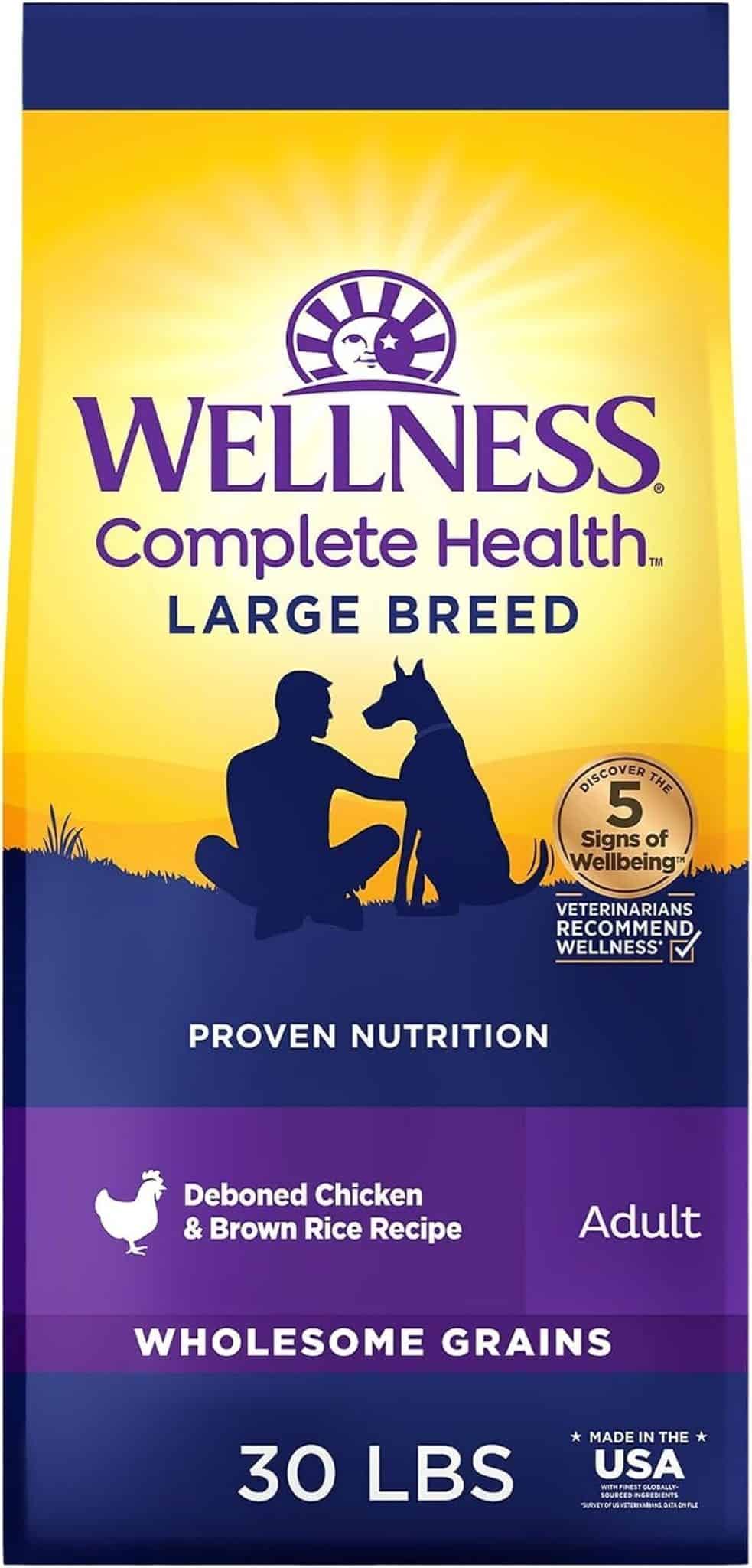 Test : nourriture sèche Wellness Complete Health pour chien senior
