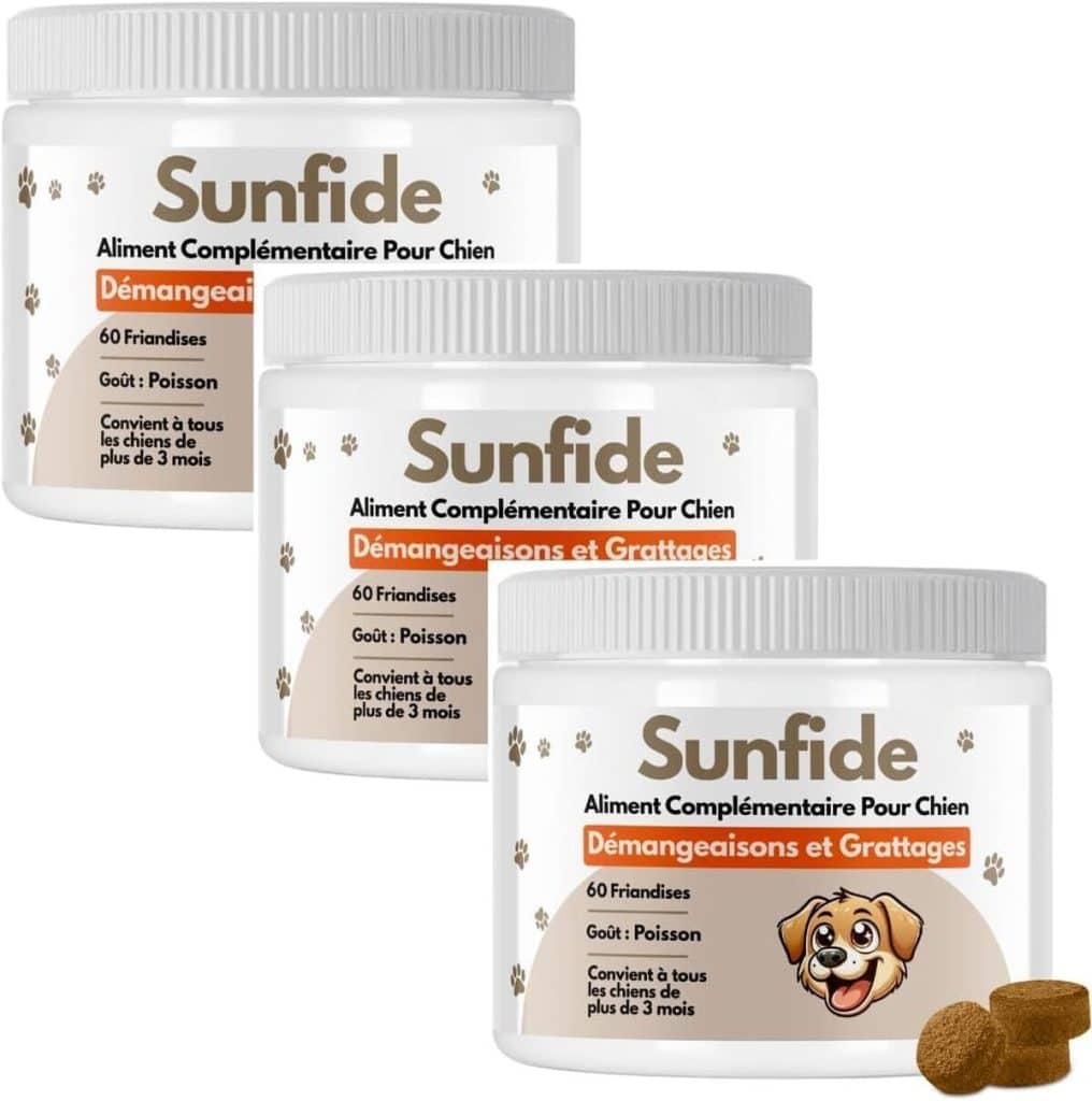 Test : sunfide friandises au poisson pour les démangeaisons des chiens